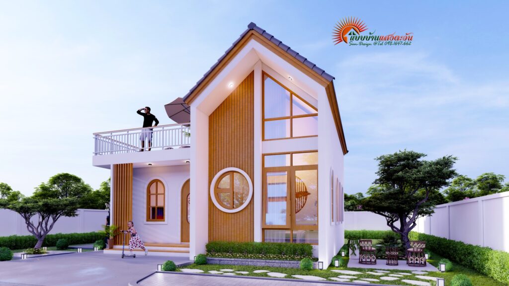 แบบบ้านแสงตะวัน แบบบ้านสองชั้นสไตล์มินิมอล หรือ มูจิ 2 ห้องนอน 2 ...