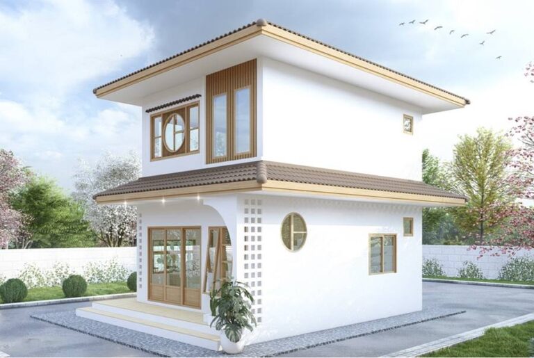 แบบบ้านสองชั้น สไตล์มินิมอล 2 ห้องนอน 2 ห้องน้ำ 85 ตร.ว. งบก่อสร้าง ...